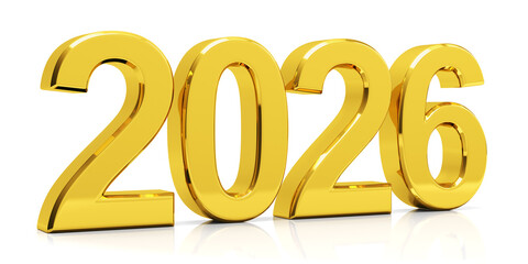 2026 new year 3D numerals