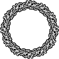 ecorative vector frames in baroque and rococo styles, featuring intricate gold and black & white designs. Includes round and square formats for elegant design projects.