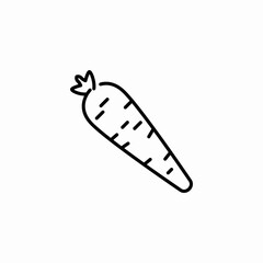 carrot vegetable icon sign vector