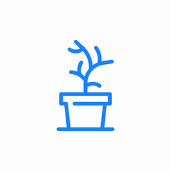 dead plant icon sign vector