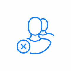 delete group icon sign vector