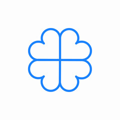 flower petals icon sign vector