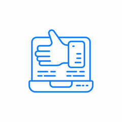 online approval icon sign vector