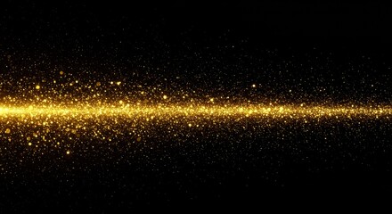 Abstract Gold Glitter Background with Sparkle and Light Effect