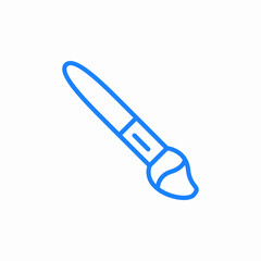 paint brush icon sign vector