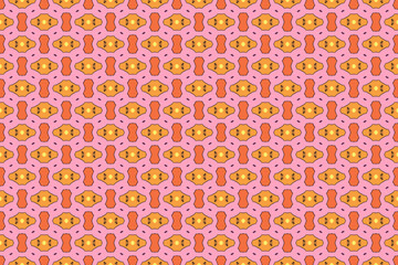 Seamless Textile Endless Luxury Symmetric Fashion Visual Background Art Shape Geometric Fabric Design Graphic Template Decoration Tile Wallpaper Perspective Cloth Digital Interior Texture Pattern.