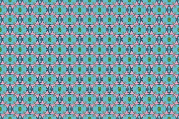 Seamless Textile Endless Luxury Symmetric Fashion Visual Background Art Shape Geometric Fabric Design Graphic Template Decoration Tile Wallpaper Perspective Cloth Digital Interior Texture Pattern.