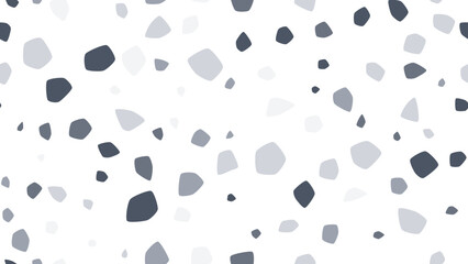 Terrazzo Seamless Vector Pattern - Boho Mid-Century Pebbles