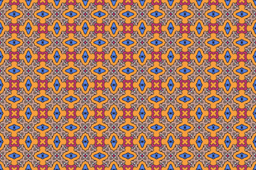 Seamless Textile Endless Luxury Symmetric Fashion Visual Background Art Shape Geometric Fabric Design Graphic Template Decoration Tile Wallpaper Perspective Cloth Digital Interior Texture Pattern.