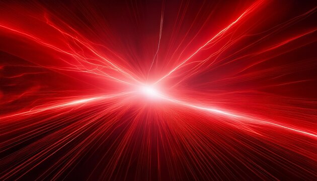 abstract red thunder light power motion spark background