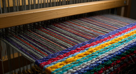 colorful wool carpet