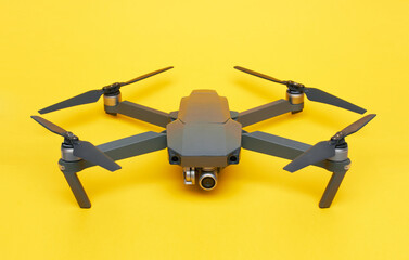 Drone on a yellow