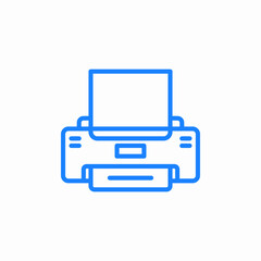 printer machine icon sign vector