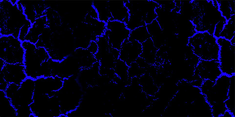 Seamless and abstract blue grunge texture with blue stains. black and blue ceramic for interior or exterior design background. Abstract background with dark thunderbolt mineral texture on blue marble.