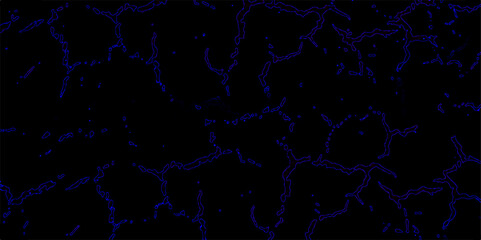 Seamless and abstract blue grunge texture with blue stains. black and blue ceramic for interior or exterior design background. Abstract background with dark thunderbolt mineral texture on blue marble.