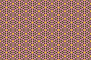 Naklejka premium Seamless Textile Endless Luxury Symmetric Fashion Visual Background Art Shape Geometric Fabric Design Graphic Template Decoration Tile Wallpaper Perspective Cloth Digital Interior Texture Pattern.