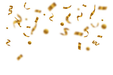 Gold confetti serpentine,