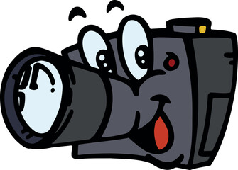 PHOTOGRAPHY CAMERA CHARACTER ILLUSTRATION 
