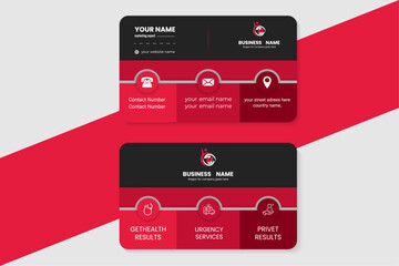 Modern business card template design