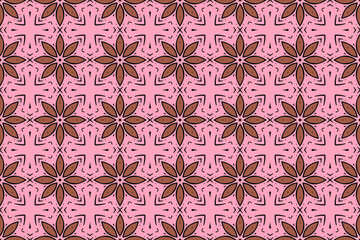 Seamless Luxury Shape Template Fashion Graphic Wallpaper Texture Symmetric Textile Art Geometric Interior Decoration Design Fabric Endless Digital Perspective Background Cloth Visual Tile Pattern.