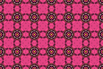 Seamless Luxury Shape Template Fashion Graphic Wallpaper Texture Symmetric Textile Art Geometric Interior Decoration Design Fabric Endless Digital Perspective Background Cloth Visual Tile Pattern.