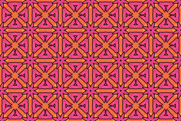Seamless Luxury Shape Template Fashion Graphic Wallpaper Texture Symmetric Textile Art Geometric Interior Decoration Design Fabric Endless Digital Perspective Background Cloth Visual Tile Pattern.