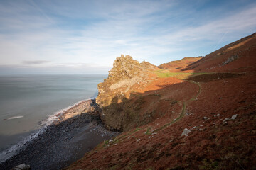 Landscape photo of the Valley of The Rocks in Exmoor National Park