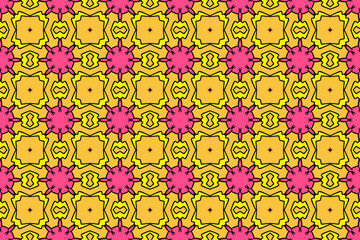 Seamless Luxury Shape Template Fashion Graphic Wallpaper Texture Symmetric Textile Art Geometric Interior Decoration Design Fabric Endless Digital Perspective Background Cloth Visual Tile Pattern.