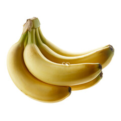 Banana fruit bunch isolated, banana fruit yellow ripe clean, banana fruit tropical healthy snack