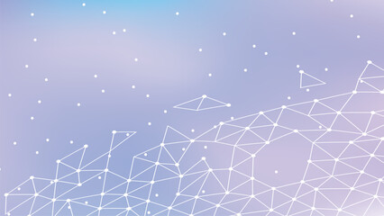 Geometric mesh pattern, airy white lines, tech-inspired art, seamless digital background, pastel decor.