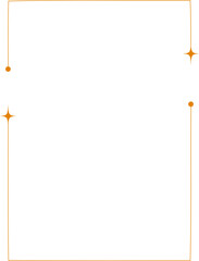 Minimal Sparkle Line Art Box Frame With Gaps