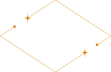 Minimal Sparkle Line Art Diamond Frame