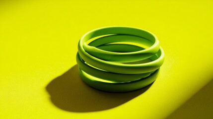 Lime Green Silicone Awareness Bracelets for World Lymphoma Day Campaign and Public Support