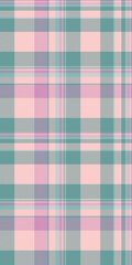 Everyday background vector textile, dimensional texture check seamless. Classic plaid fabric tartan pattern in light and teal colors.