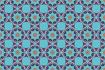 Seamless Luxury Shape Template Fashion Graphic Wallpaper Texture Symmetric Textile Art Geometric Interior Decoration Design Fabric Endless Digital Perspective Background Cloth Visual Tile Pattern.