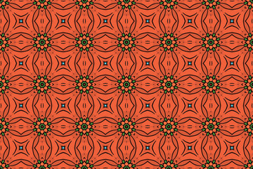 Seamless Symmetric Graphic Design Luxury Geometric Shape Perspective Decoration Art Textile Fashion Endless Visual Wallpaper Cloth Tile Fabric Template Texture Background Interior Digital Pattern.