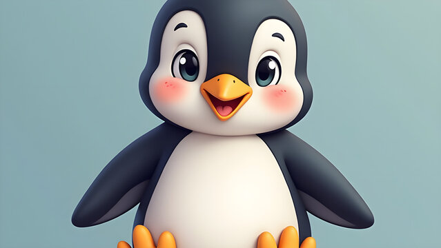 Precious Baby Penguin Portrait