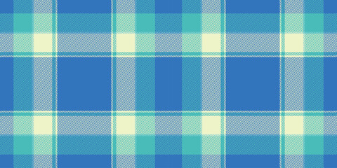 Vibrant blue and pastel plaid pattern. Ideal for textile design, fashion, website backgrounds, or any project needing a cheerful, stylish texture.  Represents freshness, optimism, and classic style.