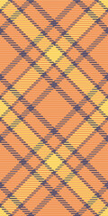 Dog tooth check tartan background, ceremony seamless plaid textile. Slim texture fabric vector pattern in orange and pastel colors.
