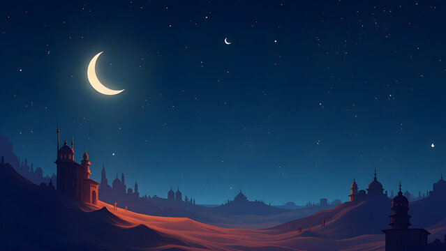 AI generated Ramadan Under the Stars