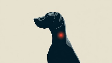 Graphic illustration of rabid dog highlighting infection symptoms for World Rabies Day awareness