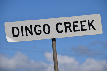 iconic sign for Dingo Creek