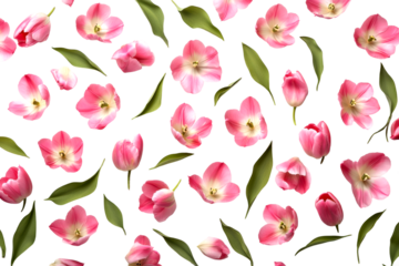 Floral arrangement display botanical studio setting aesthetic concept isolated on transparent background