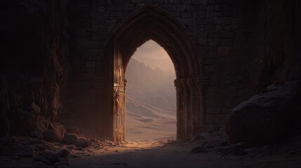 Medieval Dungeon Entrance