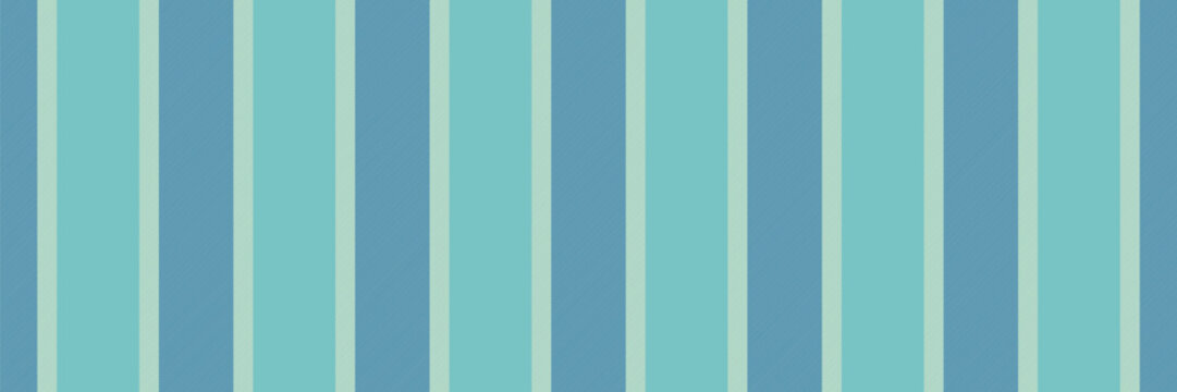 Surity vertical pattern textile, perfect vector lines background. Copular fabric stripe texture seamless in cyan and blue colors.
