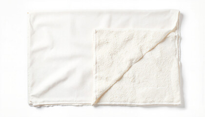 Obraz premium Cotton bath mat isolated on white background 