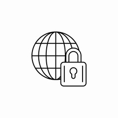 web lock icon sign vector