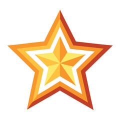  Star Icon – Clean Vector Symbol on White Background