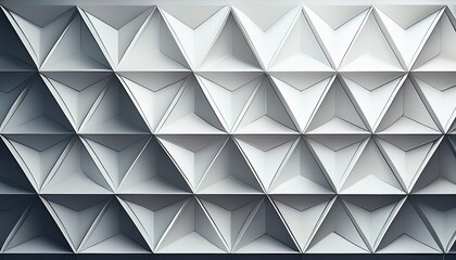 Obraz premium abstract white triangles background