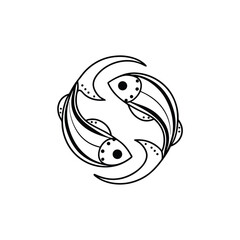 Elegant Fish with Soft Gradient Finish vector illustration